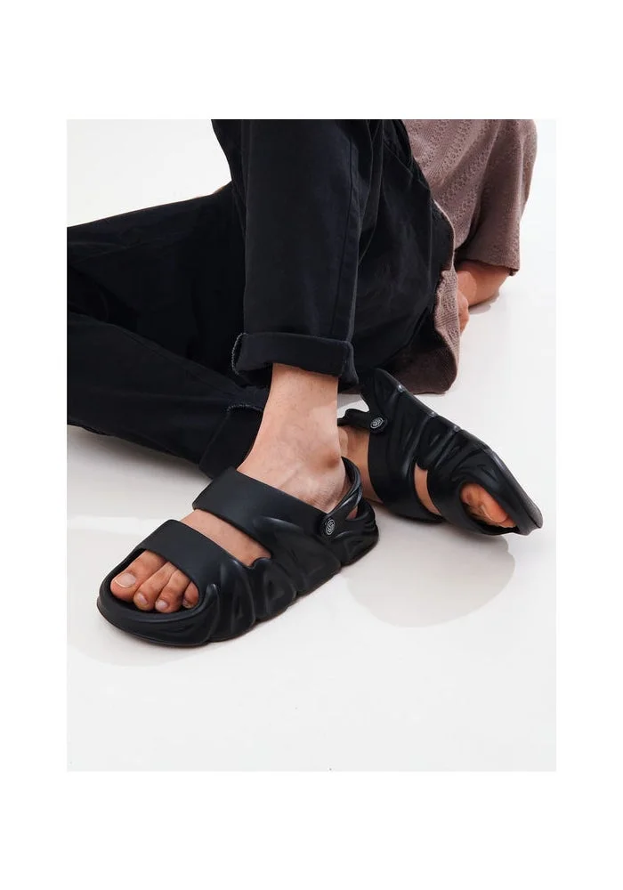 Bacca Bucci Black Reactor Slides – Ultra-Light All-Terrain EVA Sliders for Men | Best Price UAE